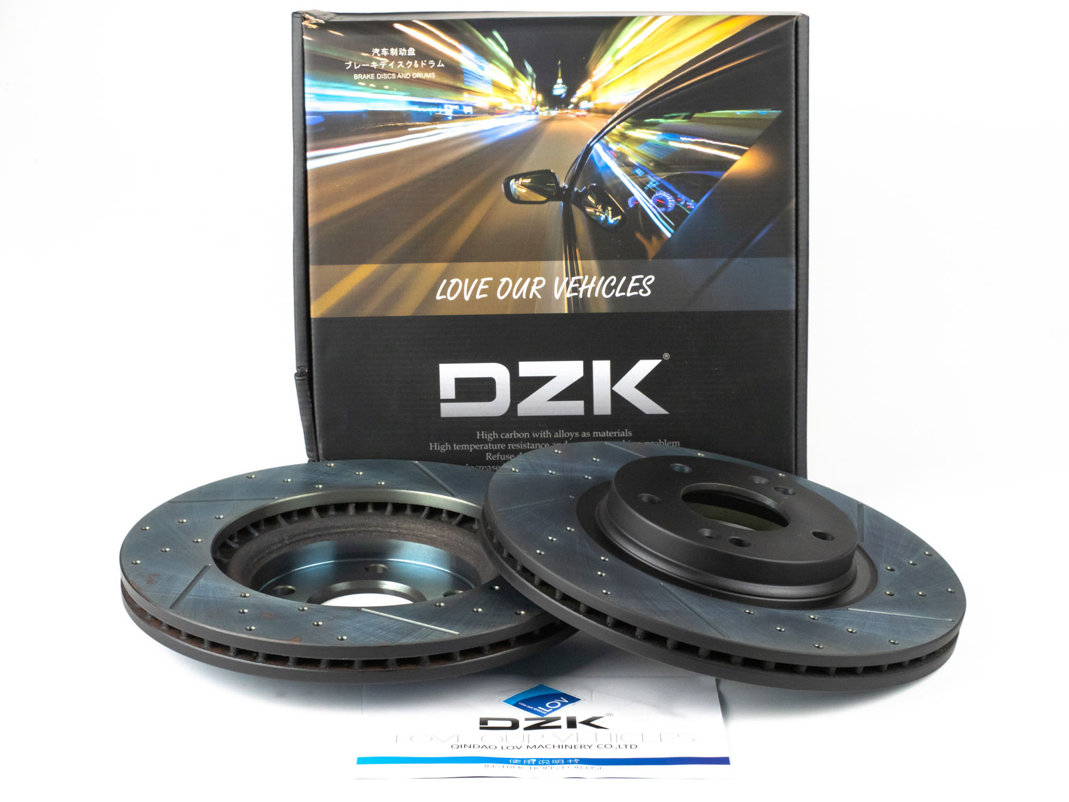 Передние тормозные диски DZK для KIA K5 GEN 3 2019 - н.в. 2.0 AT8 160 FWD