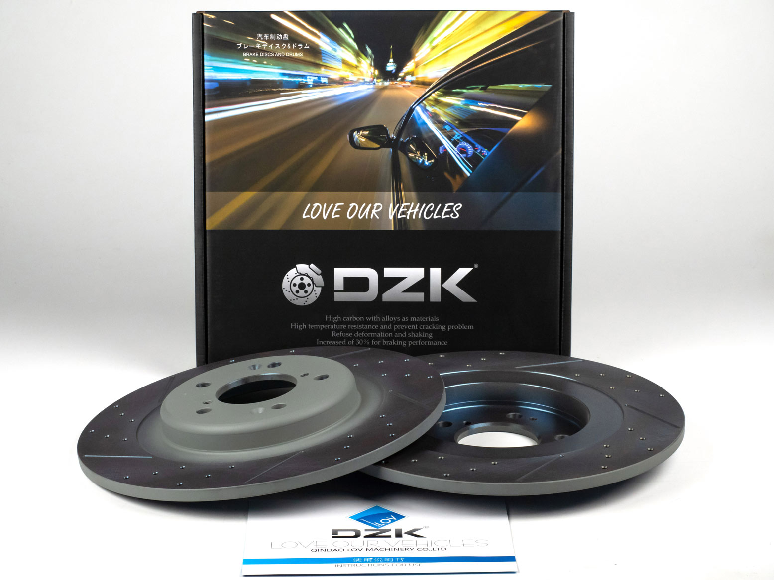 Задние тормозные диски DZK для Changan CS95 GEN 1 REST 2 2023 - н.в. 2.0 AT8 226 AWD