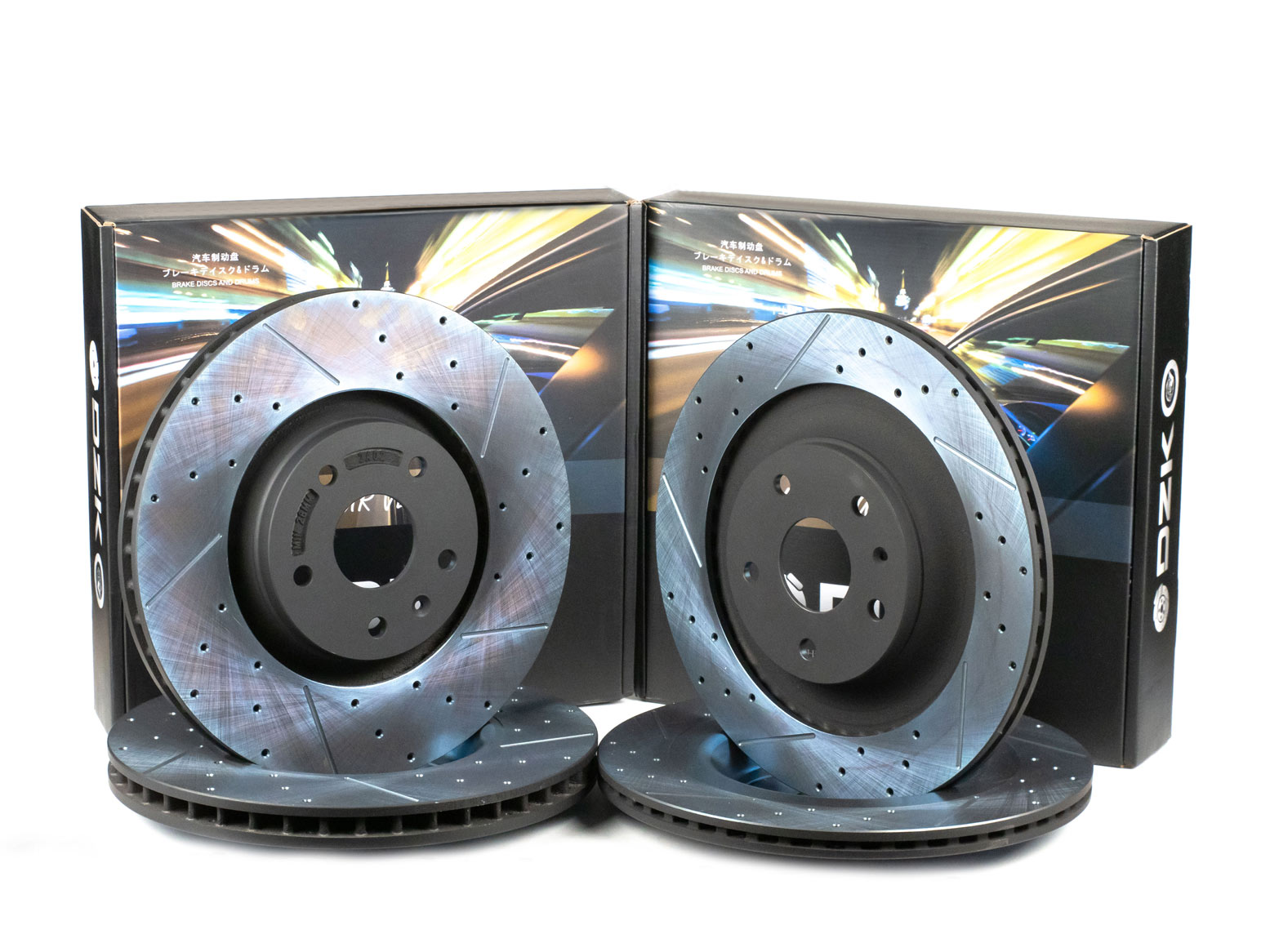 Комплект передних и задних тормозных дисков DZK для AITO M5 GEN 1 2022 - н.в.