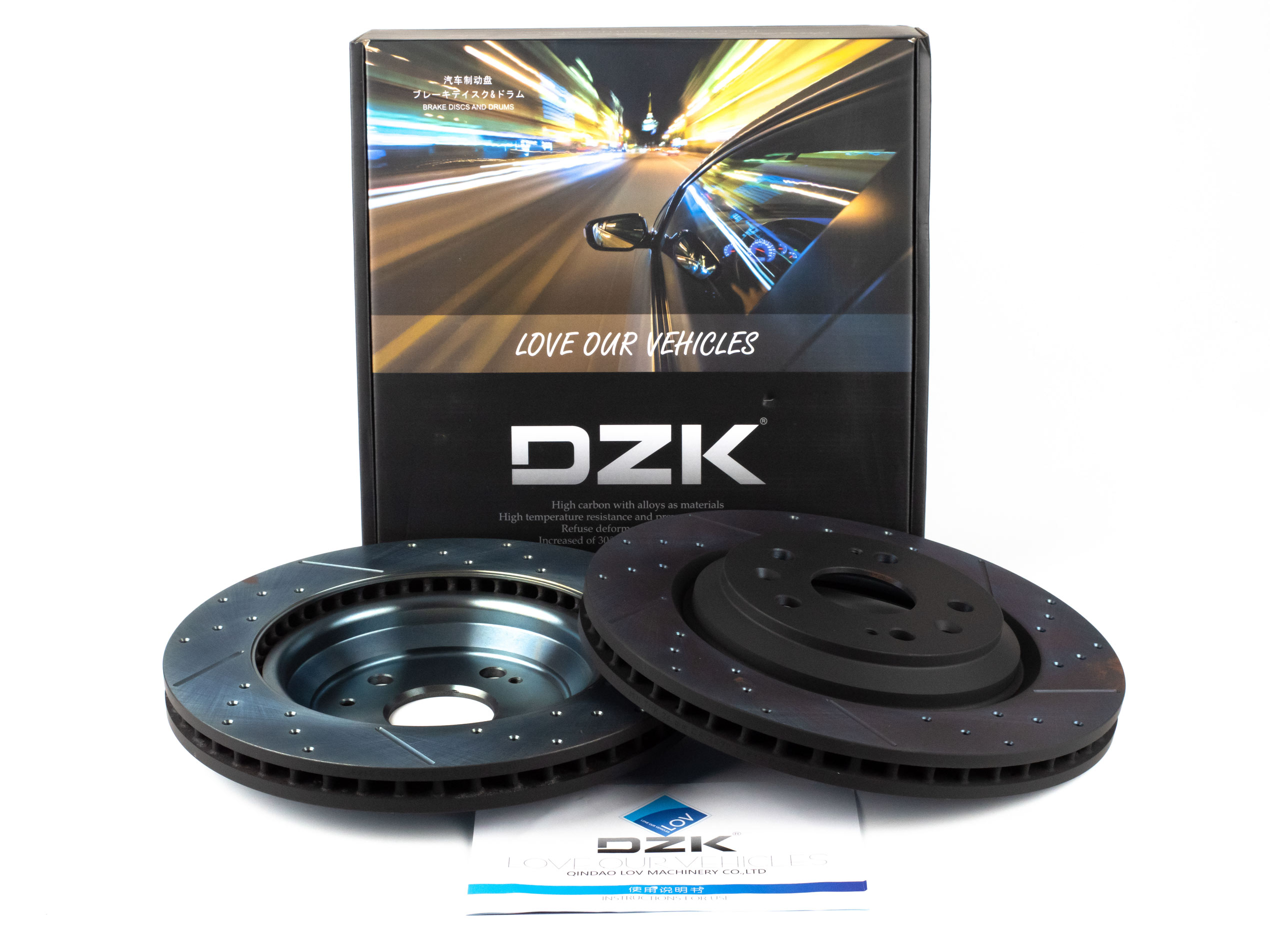 Передние тормозные диски DZK для GELLY ATLAS PRO 2021-2025 1.5 AMT7 177 FWD