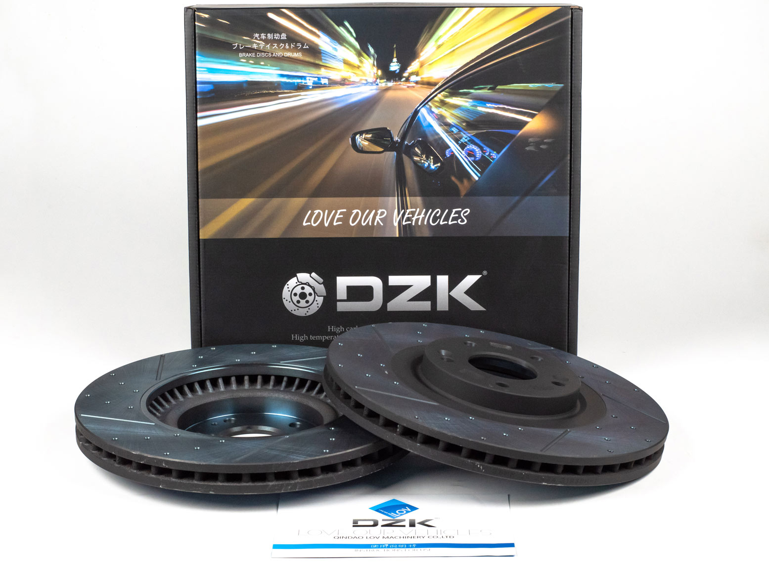Передние тормозные диски DZK для HYUNDAI SANTA FE GEN 4 2018 - 2024