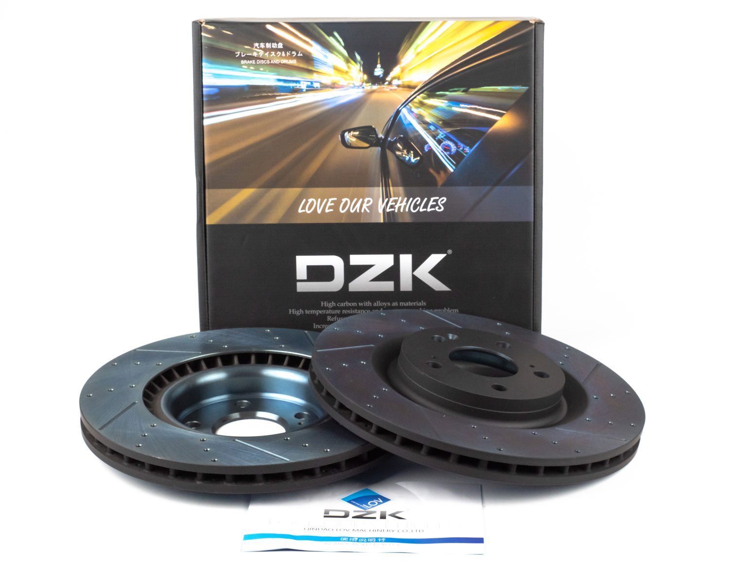 Передние тормозные диски DZK для HAVAL DARGO GEN 1 2022-н.в. 2.0 AMT7 192 AWD