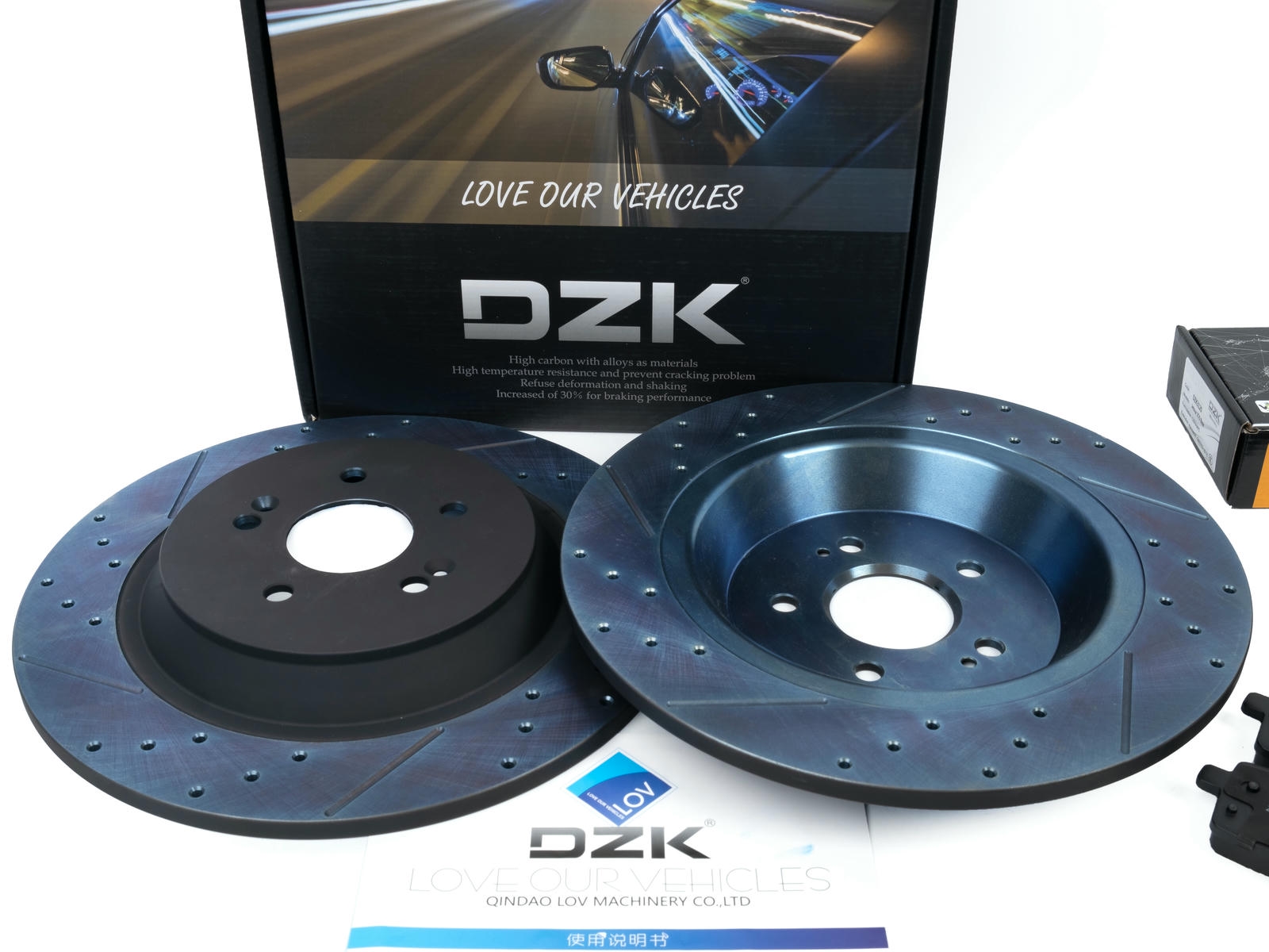 Задние тормозные диски DZK для JETOUR X70 Plus ПАЗ GEN 1 2020-н.в. 1.6 АМТ7 190 FWD