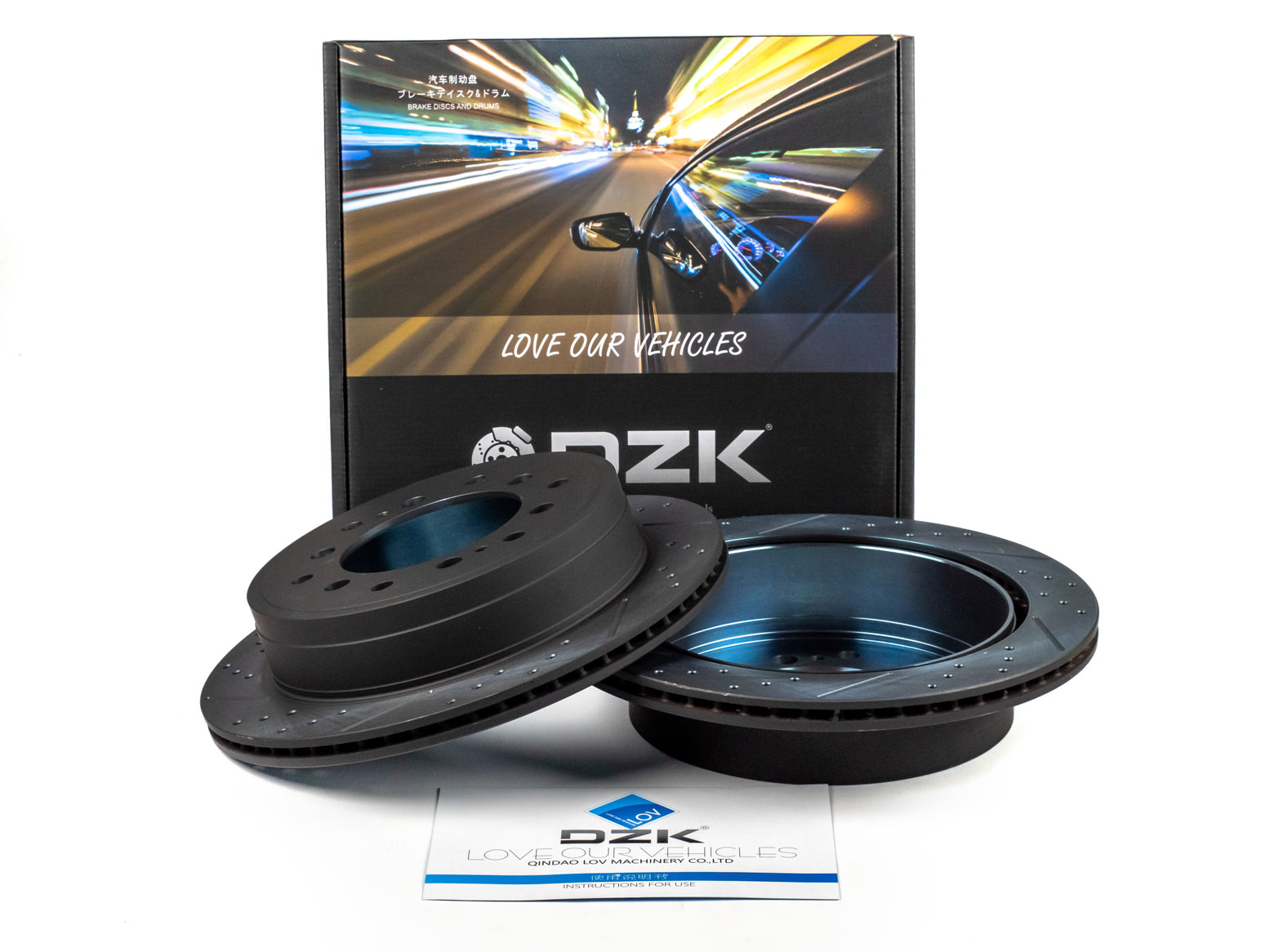 Задние тормозные диски DZK для TOYOTA LAND CRUISER PRADO GEN 4 2009-2022 (J150)