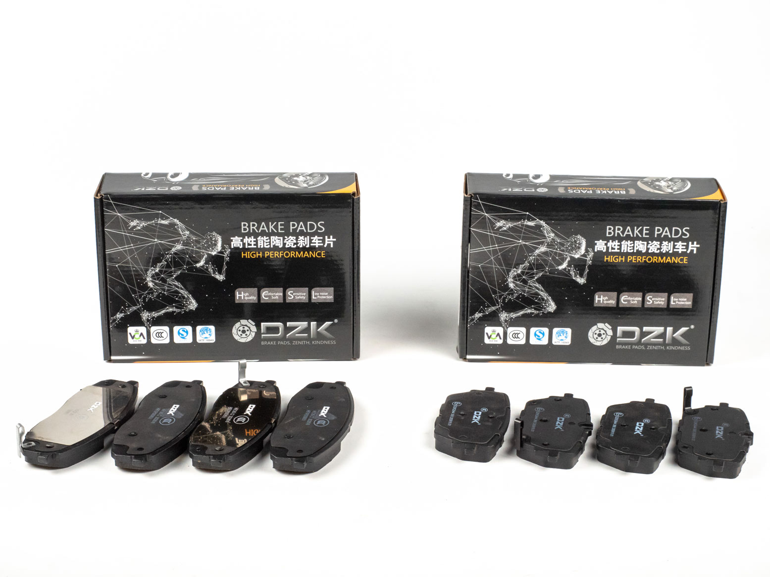 Комплект передних и задних тормозных колодок DZK для AITO M5 GEN 1 2022 - н.в.
