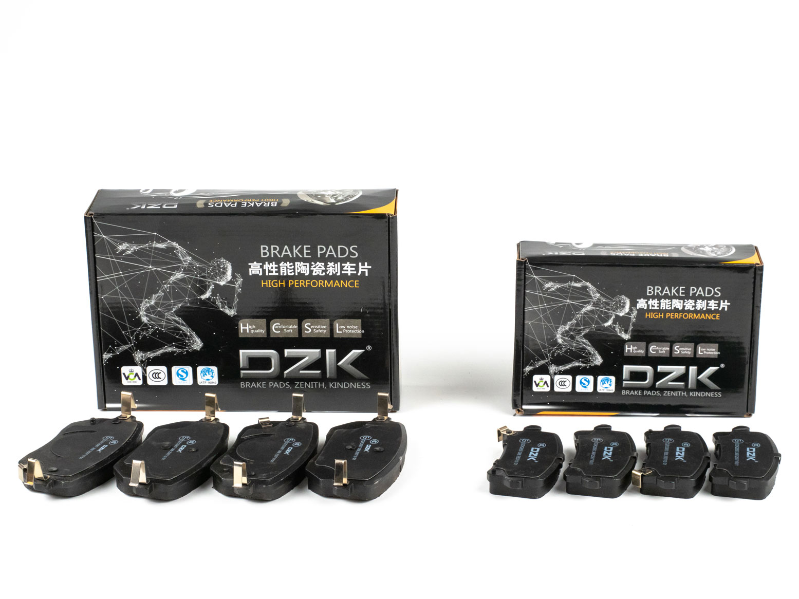 Комплект передних и задних тормозных колодок DZK для HAVAL H3 GEN 1 2024-н.в. 1.5 АМТ7 143 2WD