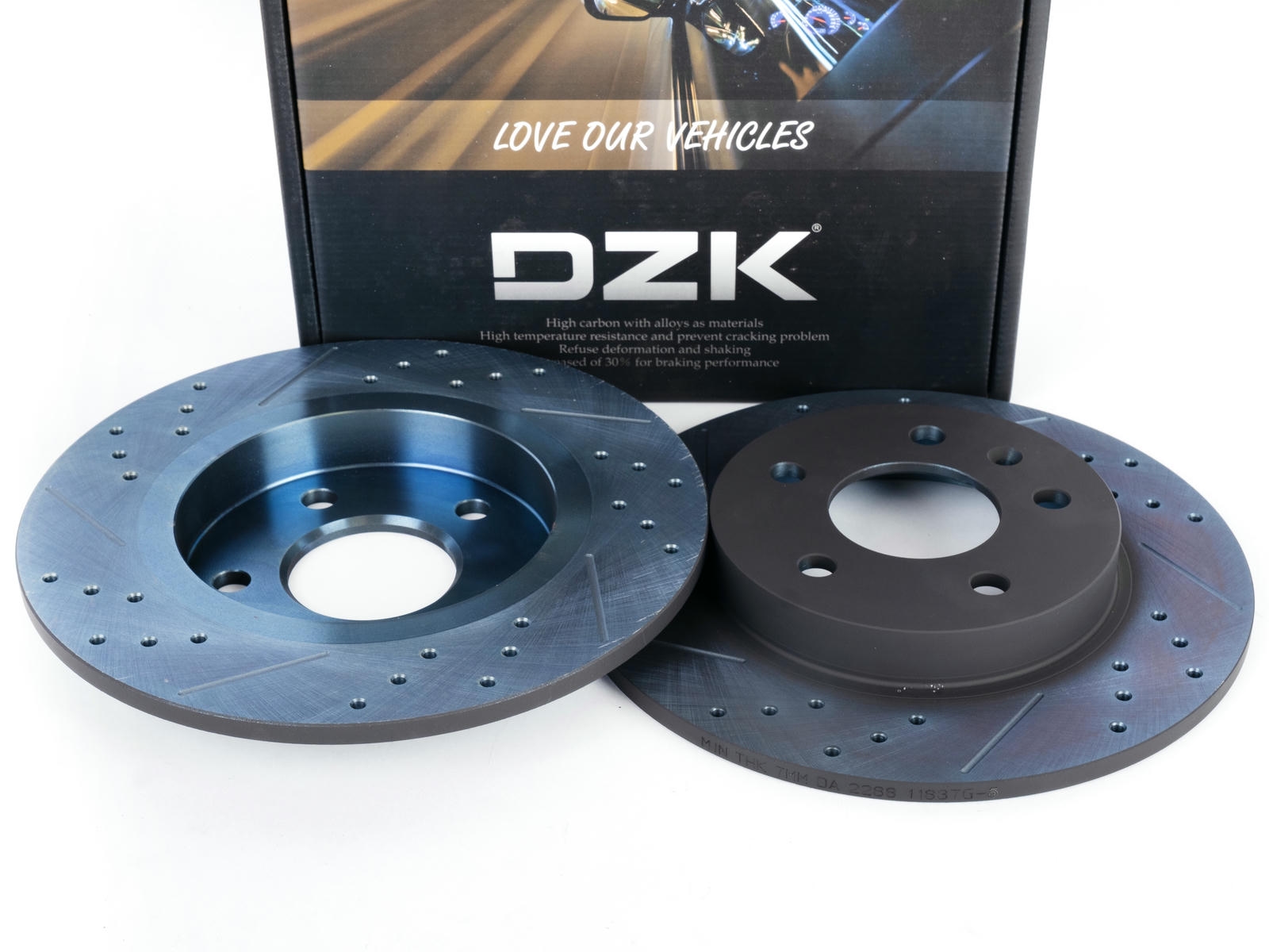 Задние тормозные диски DZK для CHERY TIGGO 4 PRO GEN 1 REST 1 2023-н.в. 1.5 CVT 147 FWD