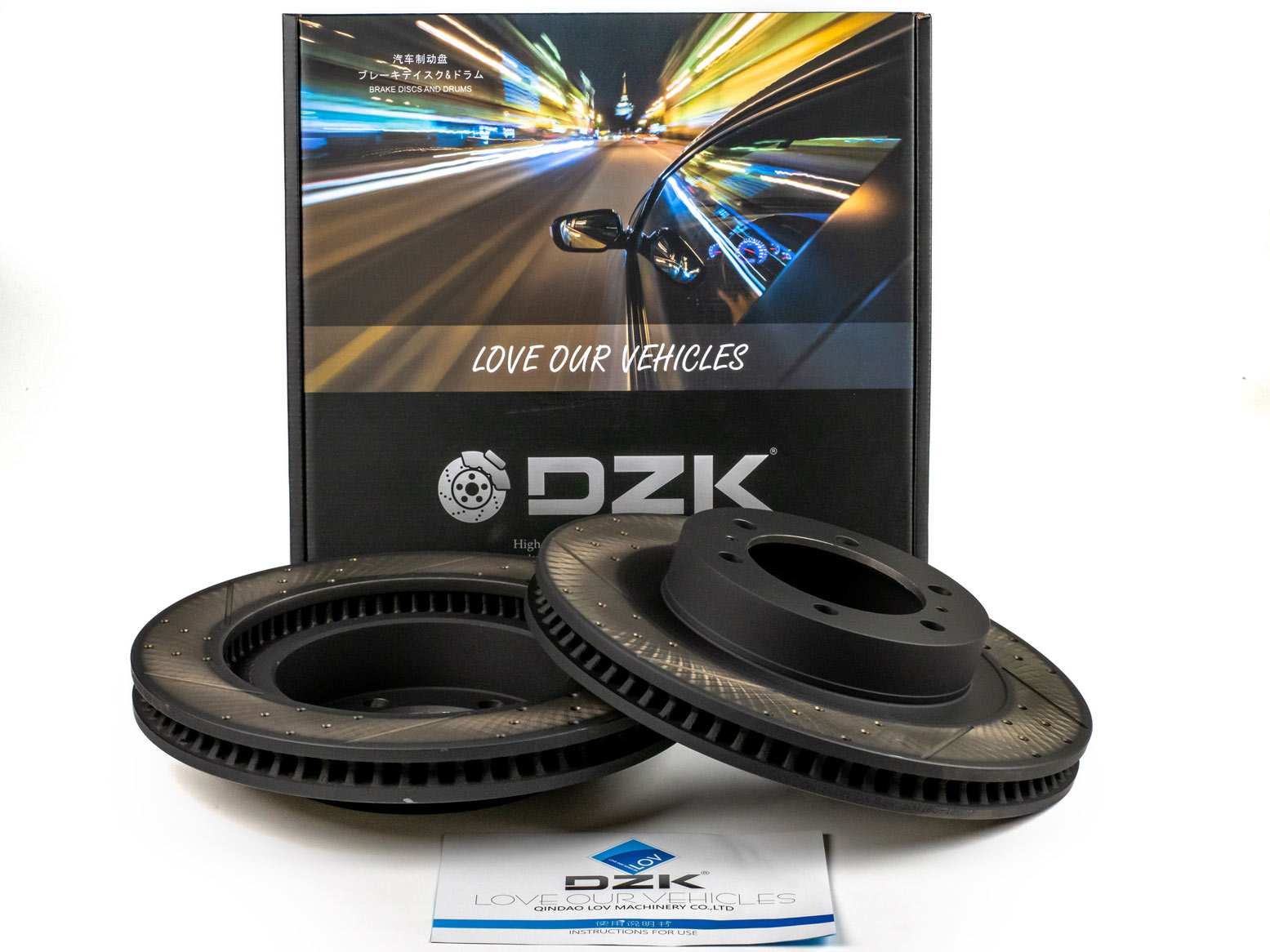 Передние тормозные диски DZK для TOYOTA LAND CRUISER PRADO GEN 4 2009-2022 (J150)