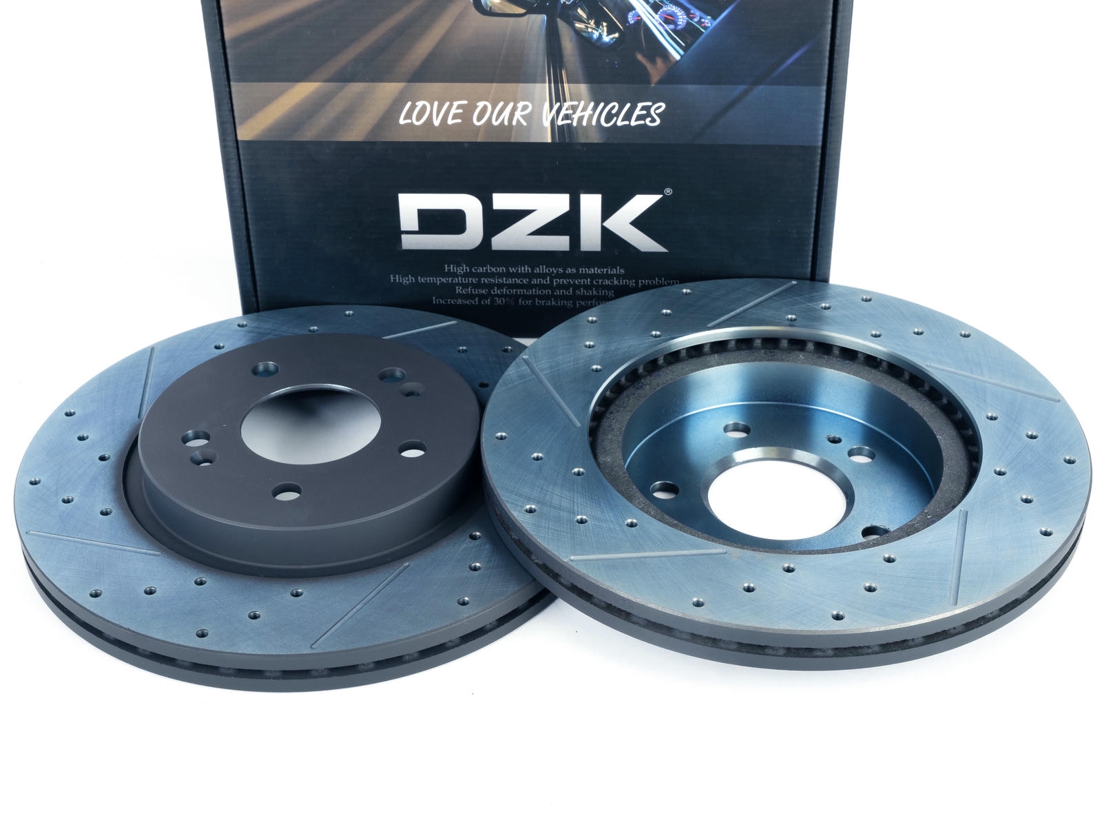 Передние тормозные диски DZK для CHERY TIGGO 4 PRO GEN 1 REST 1 2023-н.в. 1.5 CVT 147 FWD