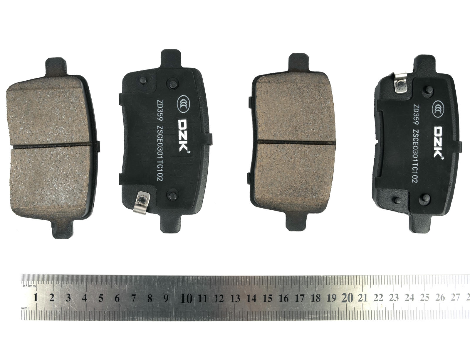 Задние тормозные колодки DZK для JETOUR X70 Plus ПАЗ GEN 1 2020-н.в. 1.6 АМТ7 190 FWD