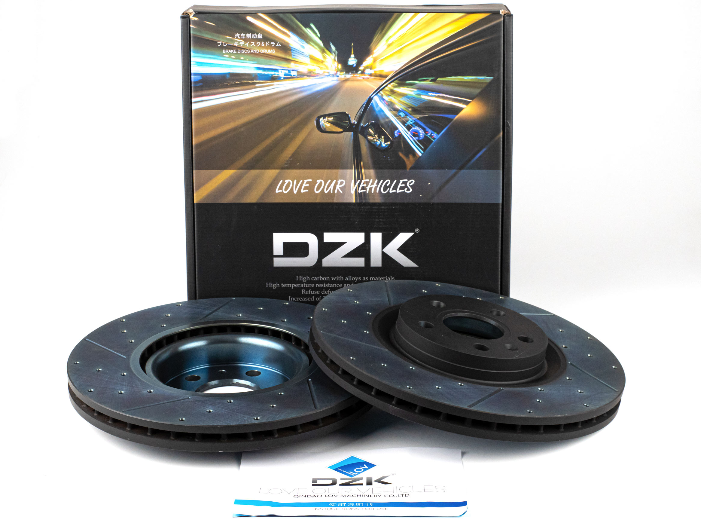 Передние тормозные диски DZK для GELLY TUGELLA GEN 1 2019-2023 2.0 AT8 238 AWD