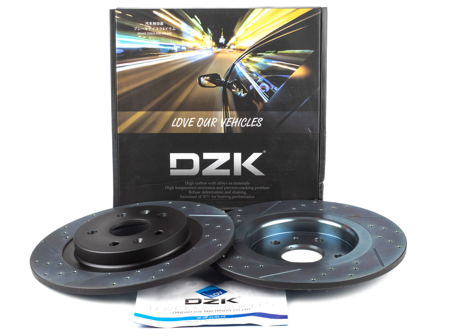 Задние тормозные диски DZK для Changan UNI-K GEN 1 2020 - н.в. 2.0 AT8 226 AWD