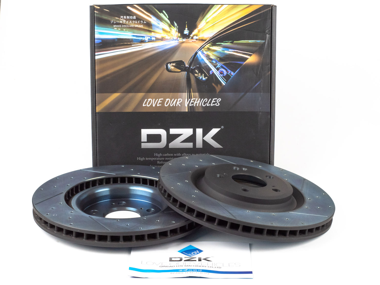 Передние тормозные диски DZK для WEY Coffee 01 GEN 1 2021-н.в. 2.0 Hybrid AMT9 476 AWD