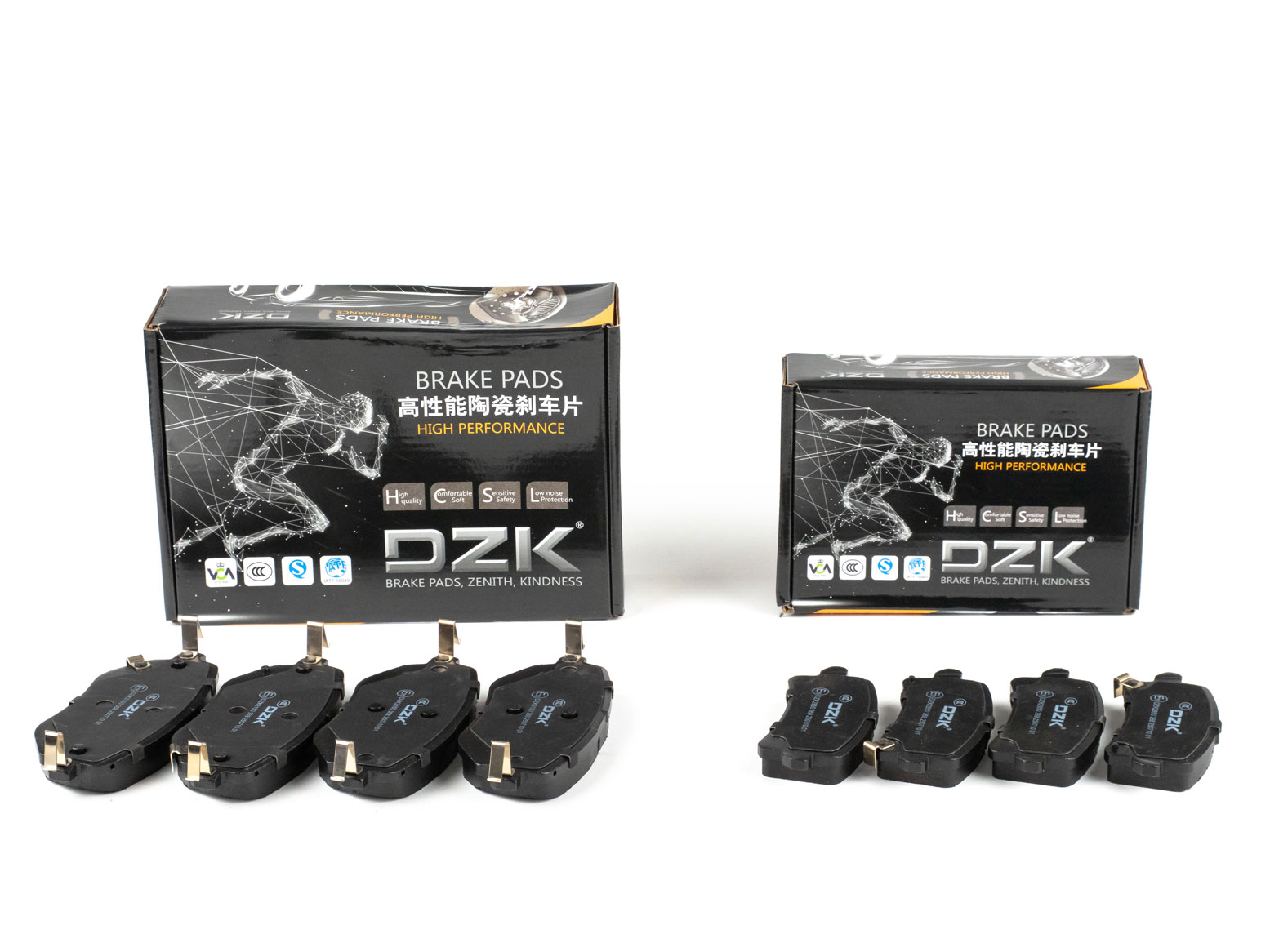 Комплект передних и задних тормозных колодок DZK для HAVAL H3 GEN 2 2024-н.в. 1.5 АМТ7 177 4WD