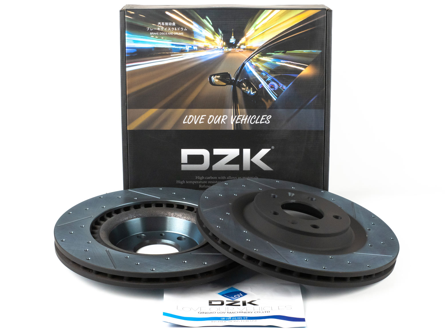 Передние тормозные диски DZK для Changan UNI-K GEN 1 2020 - н.в. 2.0 AT8 226 AWD