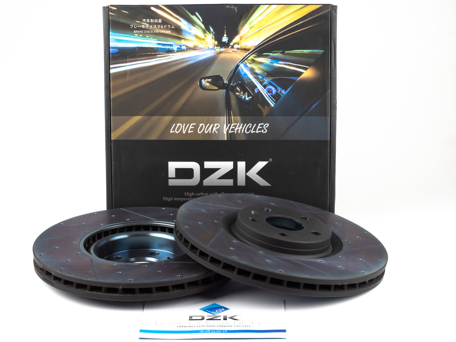 Передние тормозные диски DZK для GELLY MONJARO GEN 1 2021-2025 2.0 AT8 238 AWD