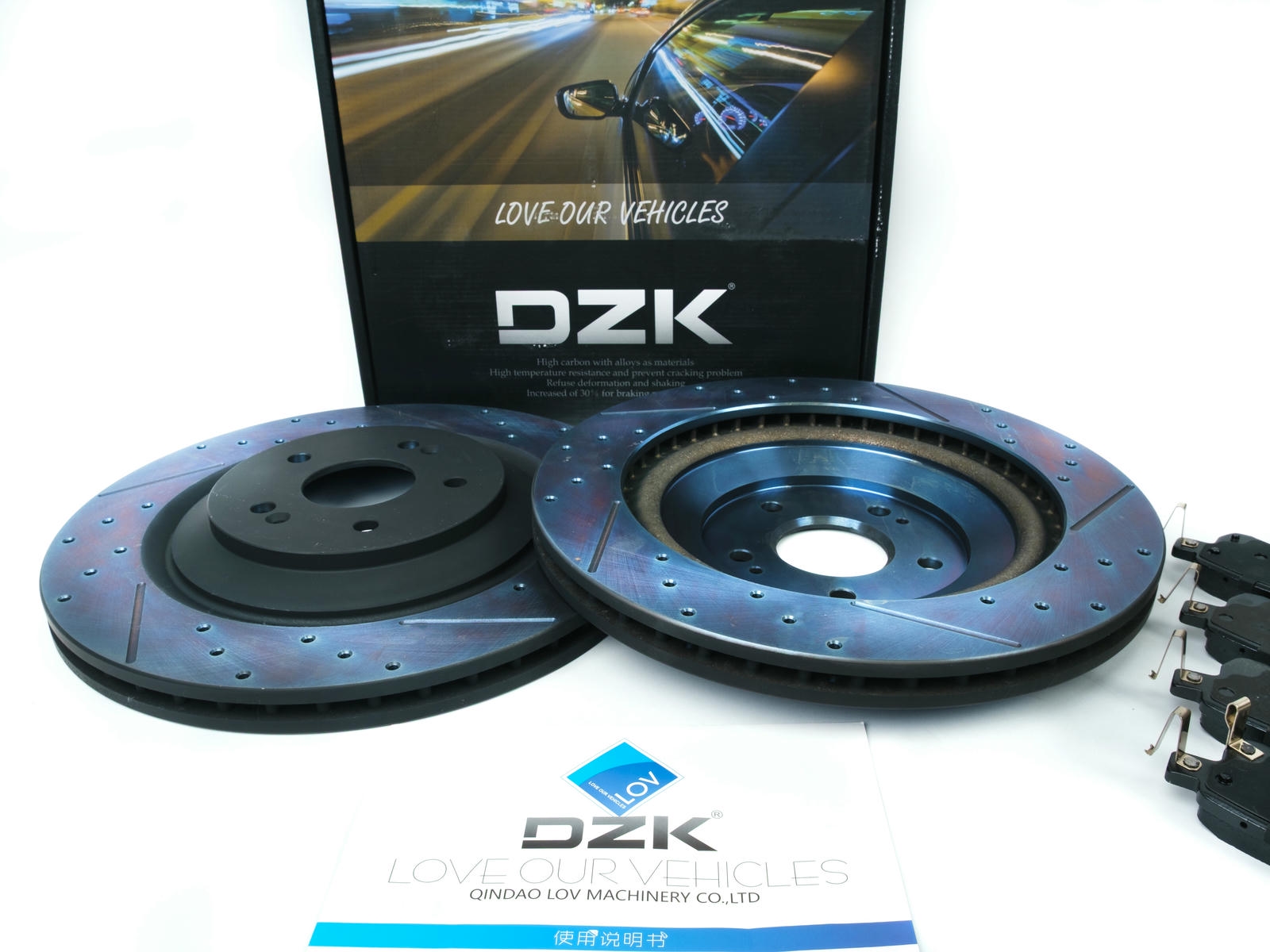 Передние тормозные диски DZK для GAC GS8 GEN 2 2021 - н.в. 2.0 AT8 231 AWD