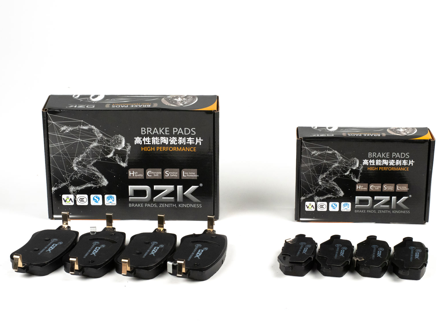 Комплект передних и задних тормозных колодок DZK для HAVAL JOLION GEN 1 REST 1 2024-н.в. 1.5 AMT7 143 FWD