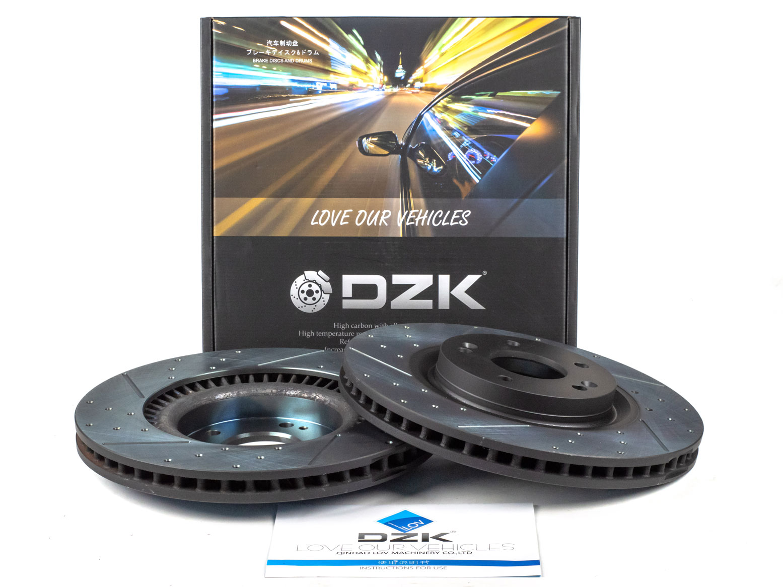 Передние тормозные диски DZK для KIA OPTIMA GEN 4 2015 - 2020 2.0 AT6 150 FWD