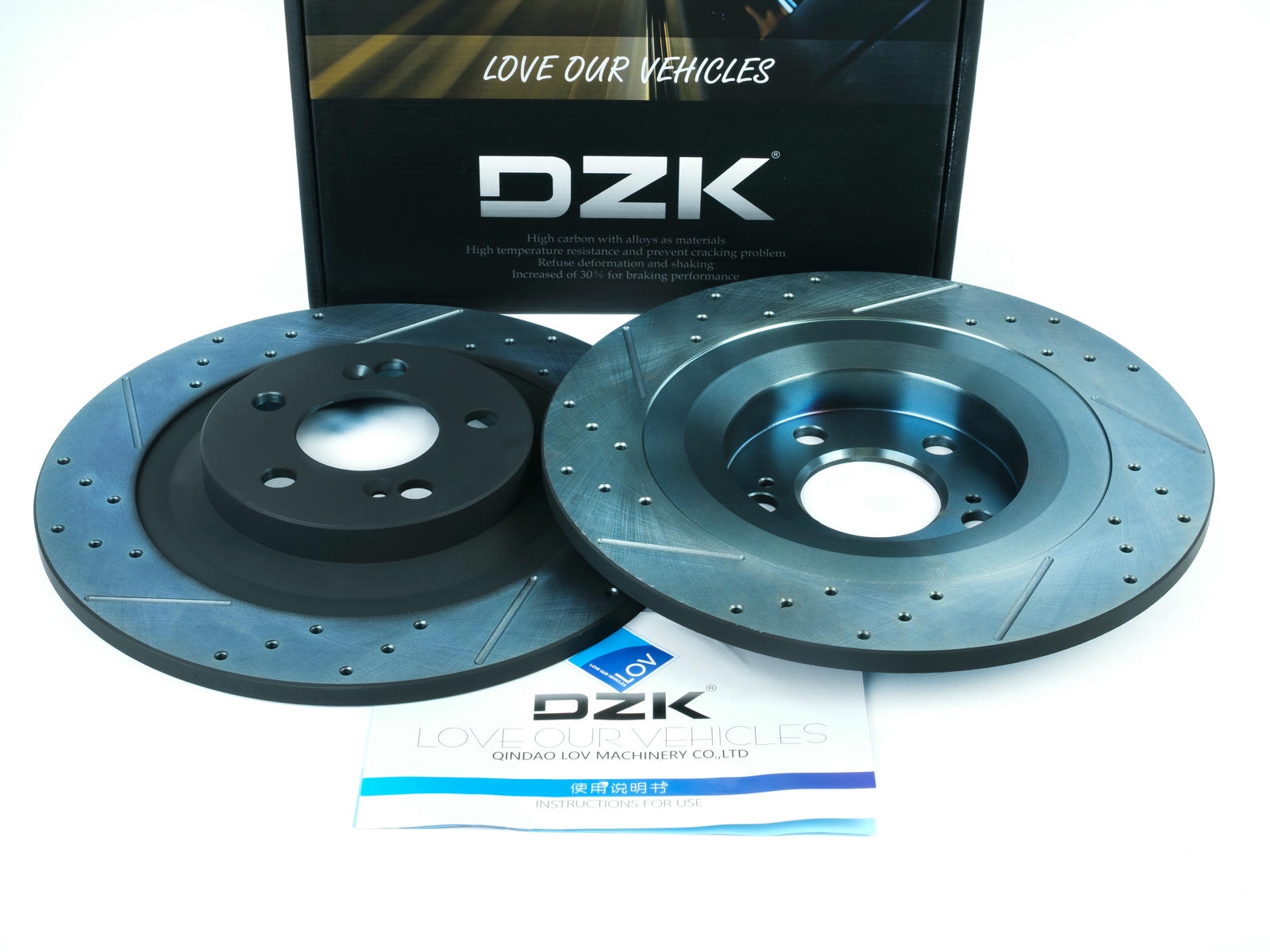 Задние тормозные диски DZK для EXEED RX GEN 1 2023-н.в. 2.0 AMT7 249 FWD