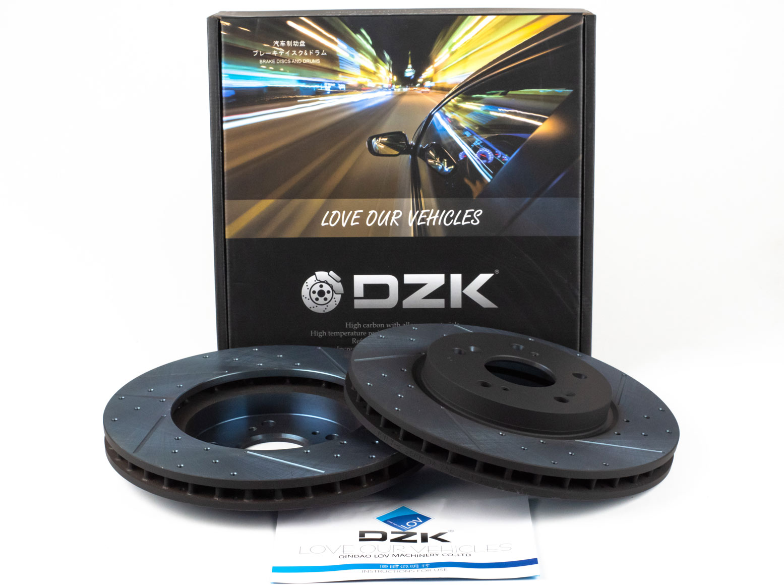 Передние тормозные диски DZK для HAVAL M6 GEN 2 2021-н.в. 1.5 AMT7 143 FWD