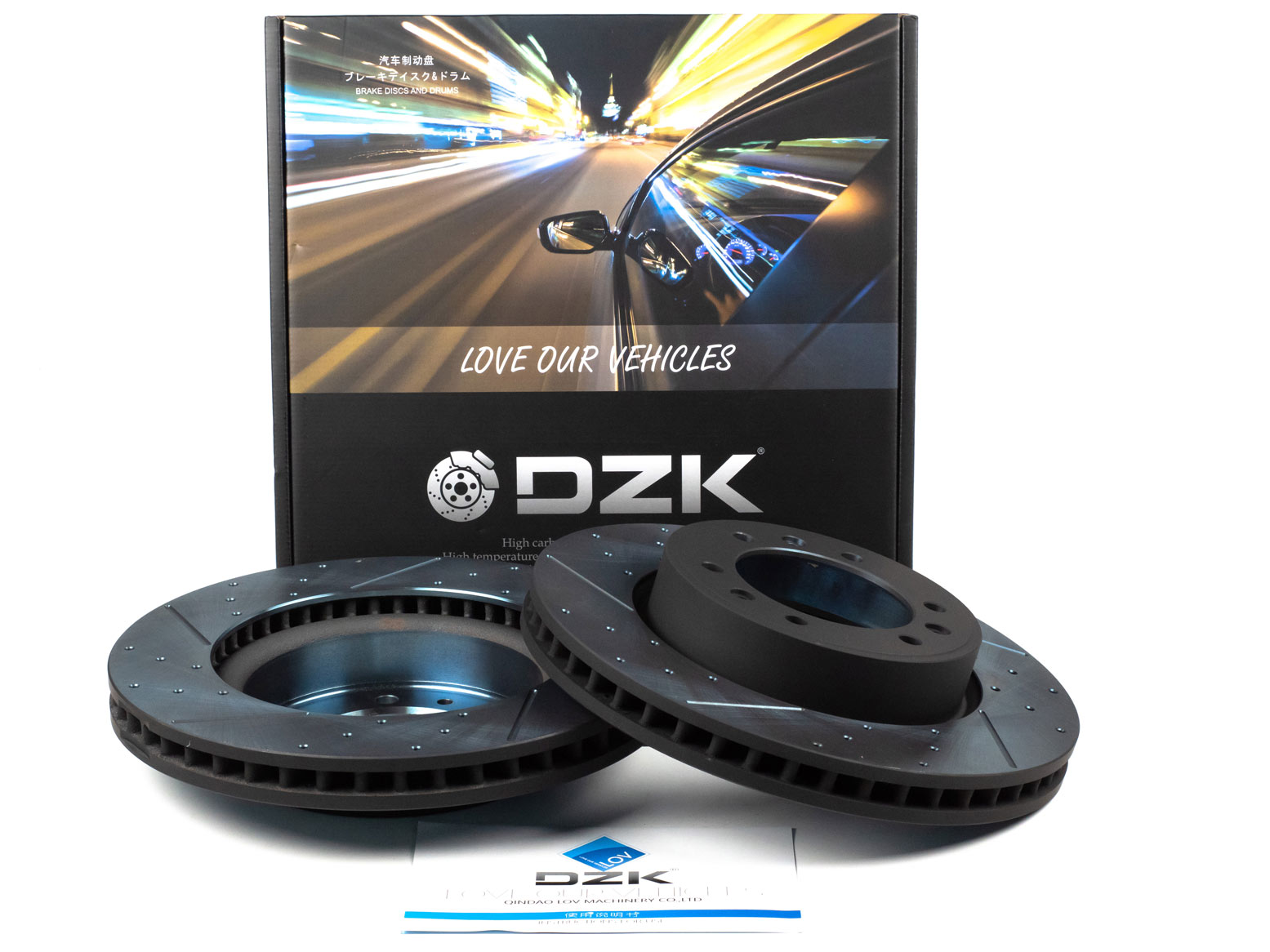 Передние тормозные диски DZK для Changan Hunter Plus GEN 1 2023 - н.в. 2.0 AT8 226 AWD