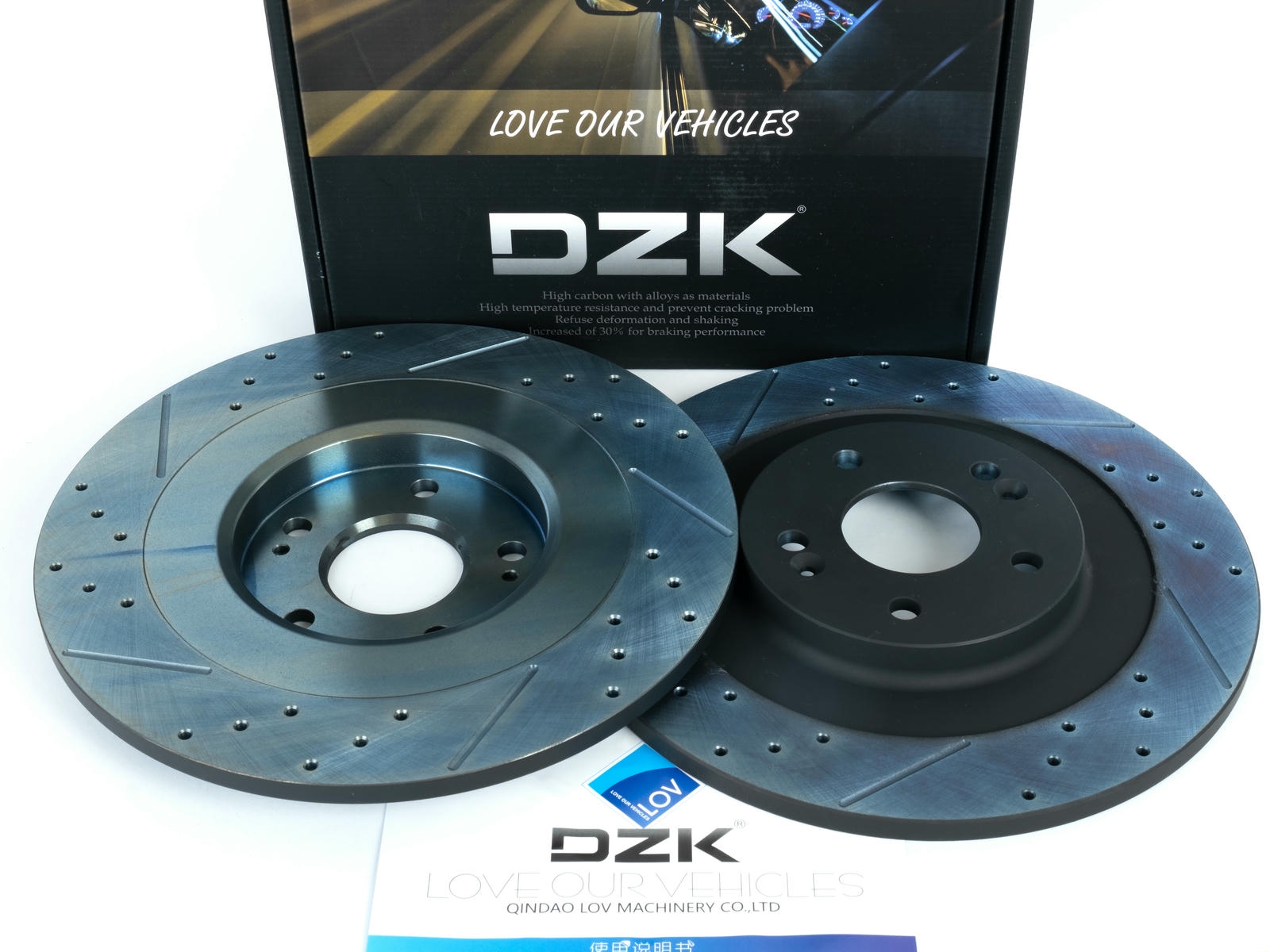 Задние тормозные диски DZK для JAECCO J7 GEN 1 2023-н.в. 1.6 AMT7 186 AWD