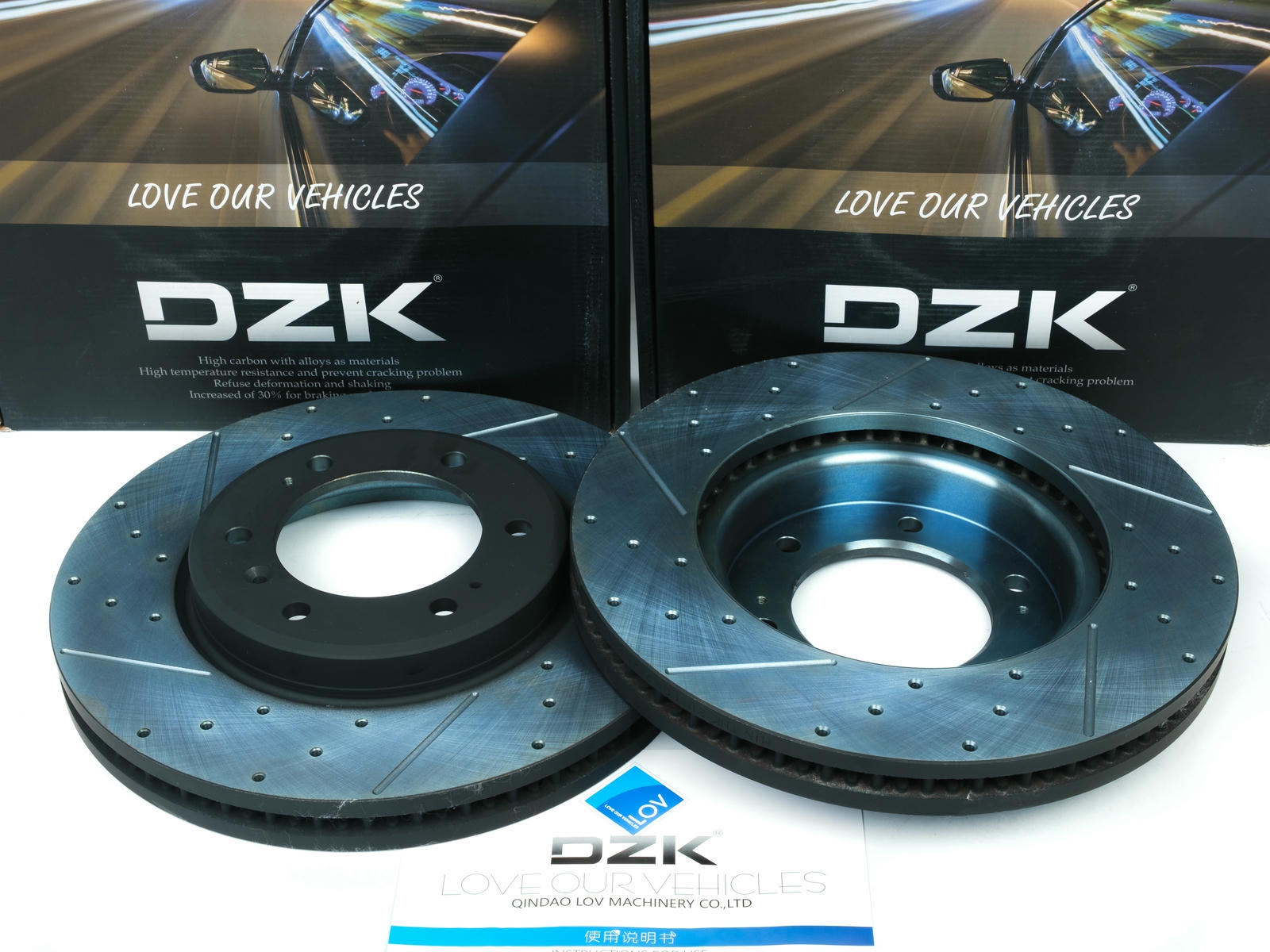 Передние тормозные диски DZK для HAVAL H9 GEN 2 2017-2024 2.0 AT8 218 AWD