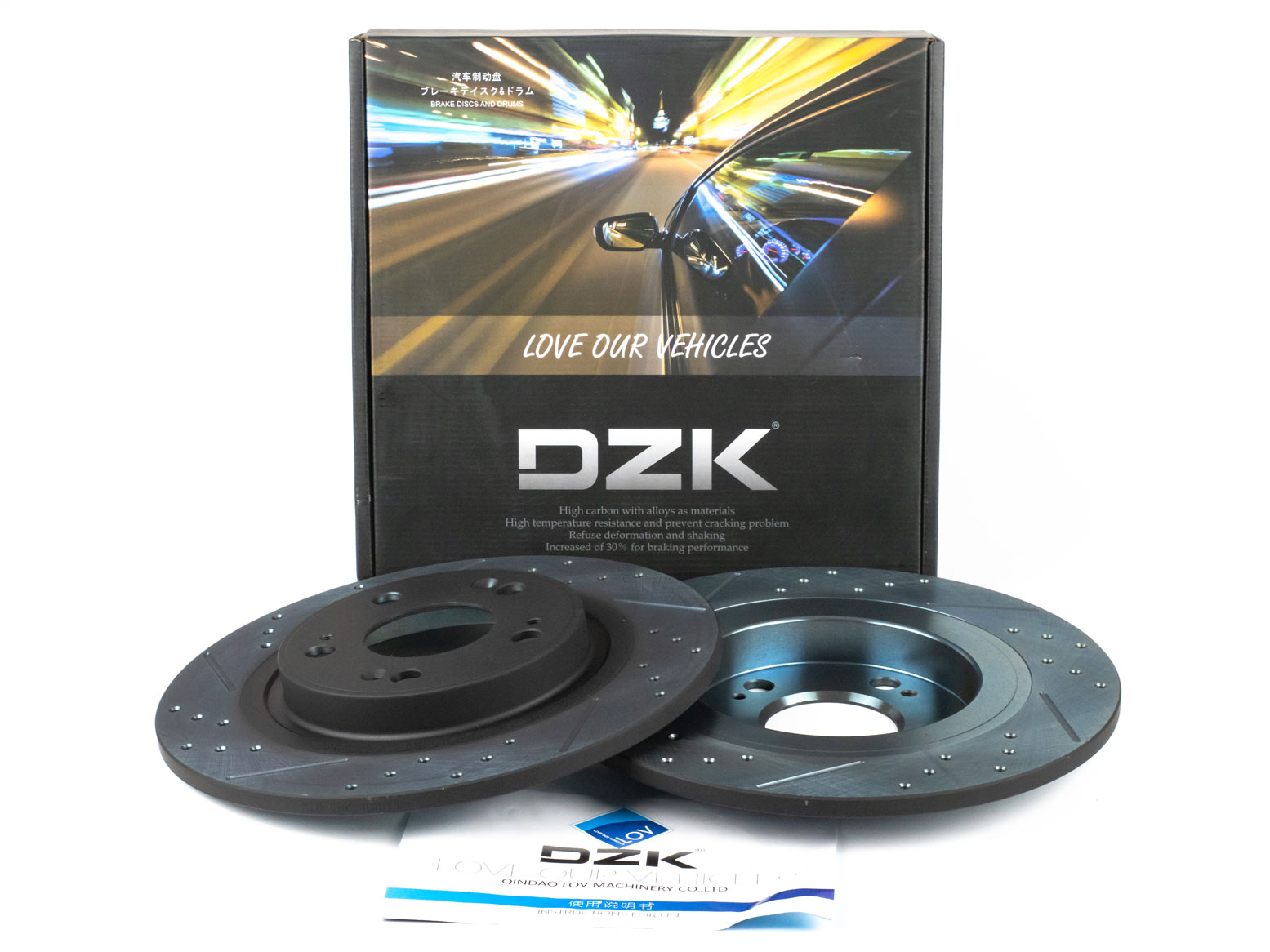 Задние тормозные диски DZK для HAVAL H3 GEN 1 2024-н.в. 1.5 АМТ7 143 2WD