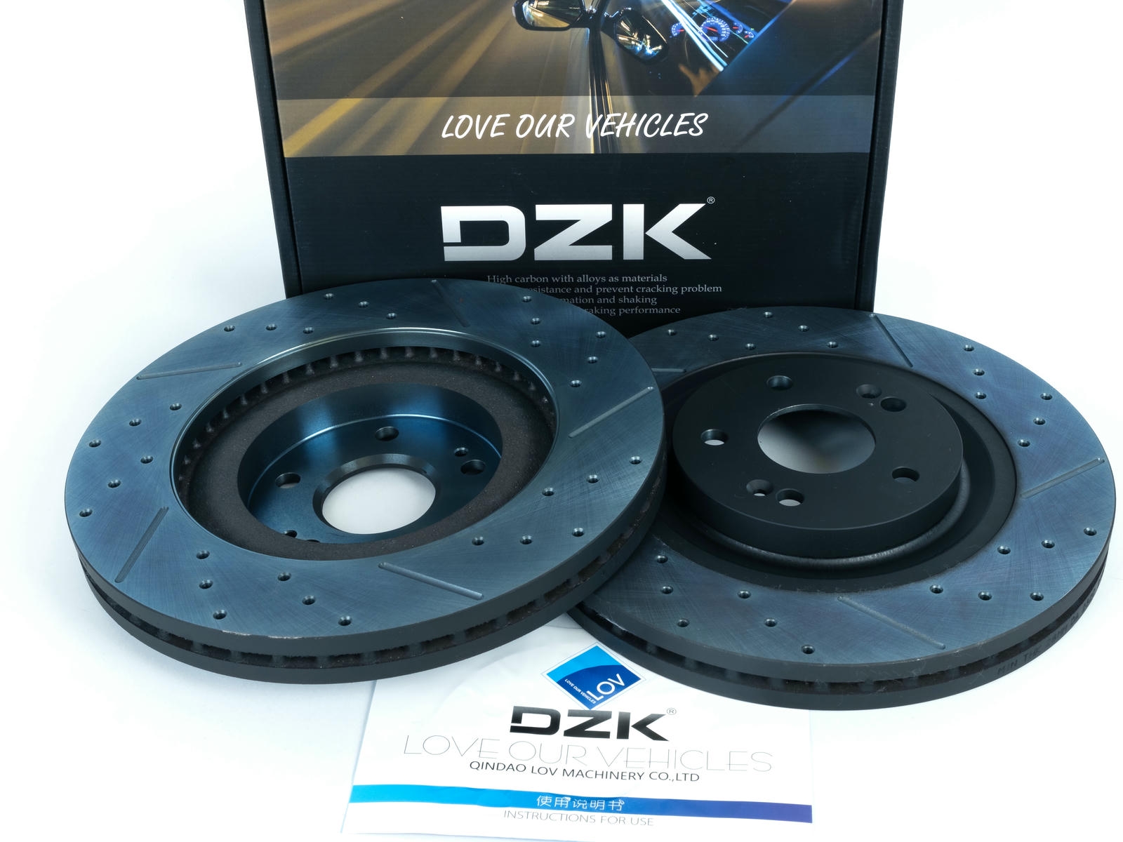 Передние тормозные диски DZK для JAECOO J7 GEN 1 2023-н.в. 1.6 AMT7 186 AWD