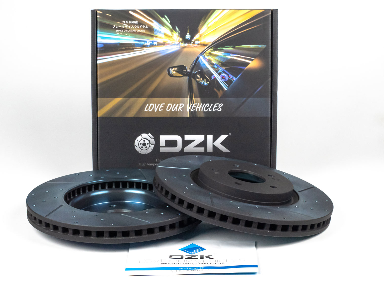 Передние тормозные диски DZK для KIA K5 GEN 3 2019 - н.в. 2.0T AT8 240 FWD