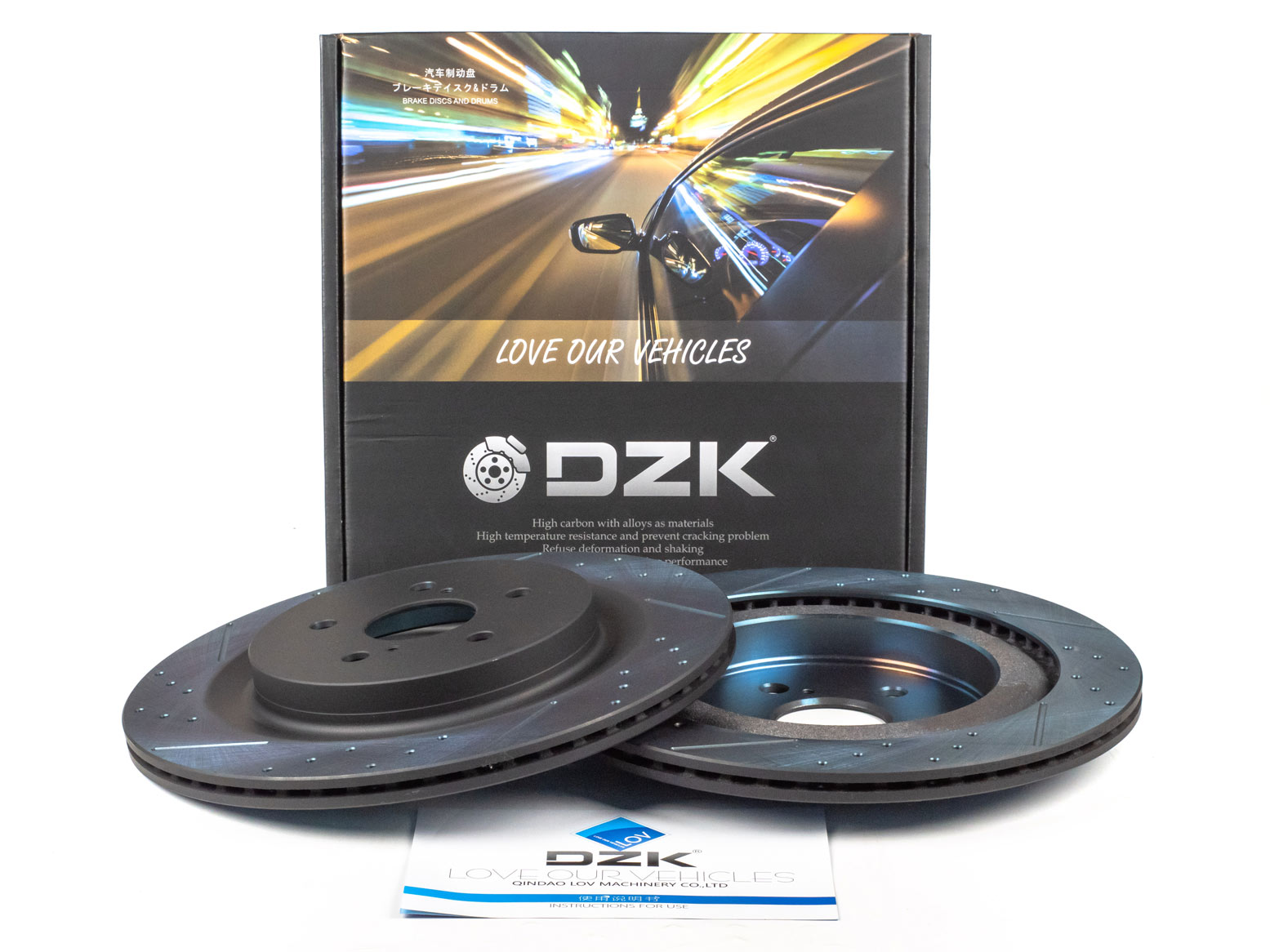 Задние тормозные диски DZK для TOYOTA HIGHLANDER GEN 4 2019 - 2026 (XU70)
