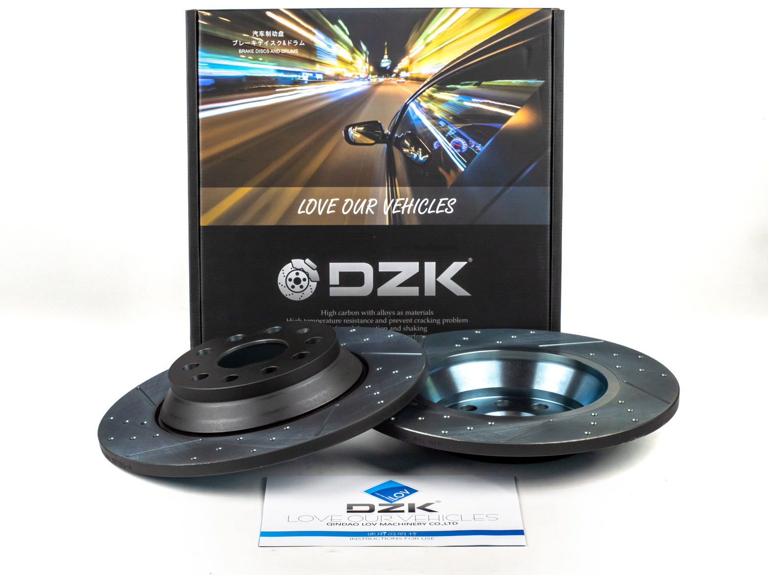 Задние тормозные диски DZK для SKODA KODIAQ GEN 1 2016 - 2023 2.0 TFSI AMT7 180 AWD