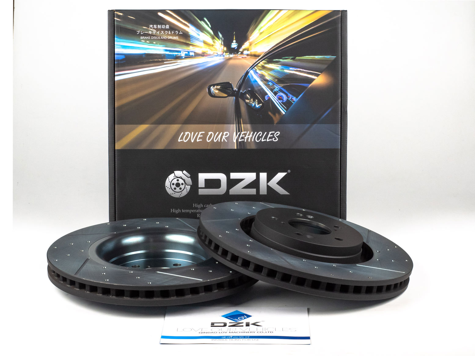 Передние тормозные диски DZK для Changan CS95 GEN 1 REST 2 2023 - н.в. 2.0 AT8 226 AWD