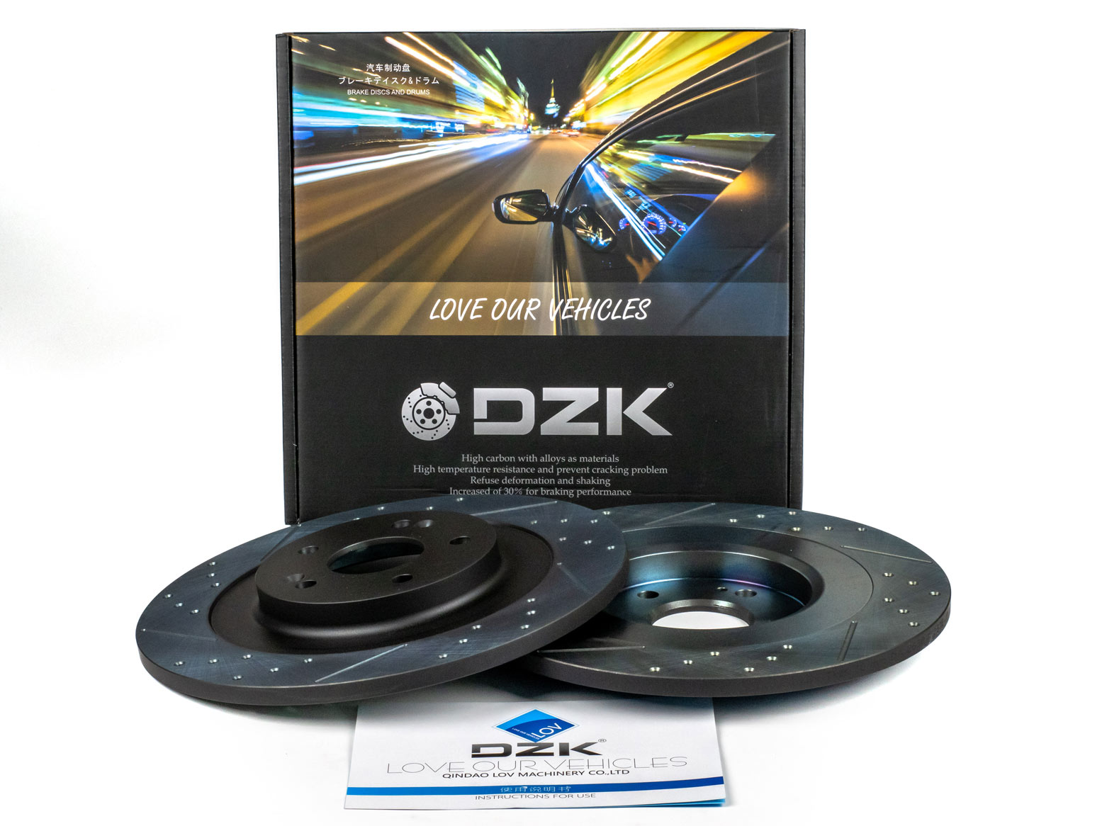 Задние тормозные диски DZK для JETOUR DASHING SPORT GEN 1 2022-н.в. 1.6T AT8 186 AWD