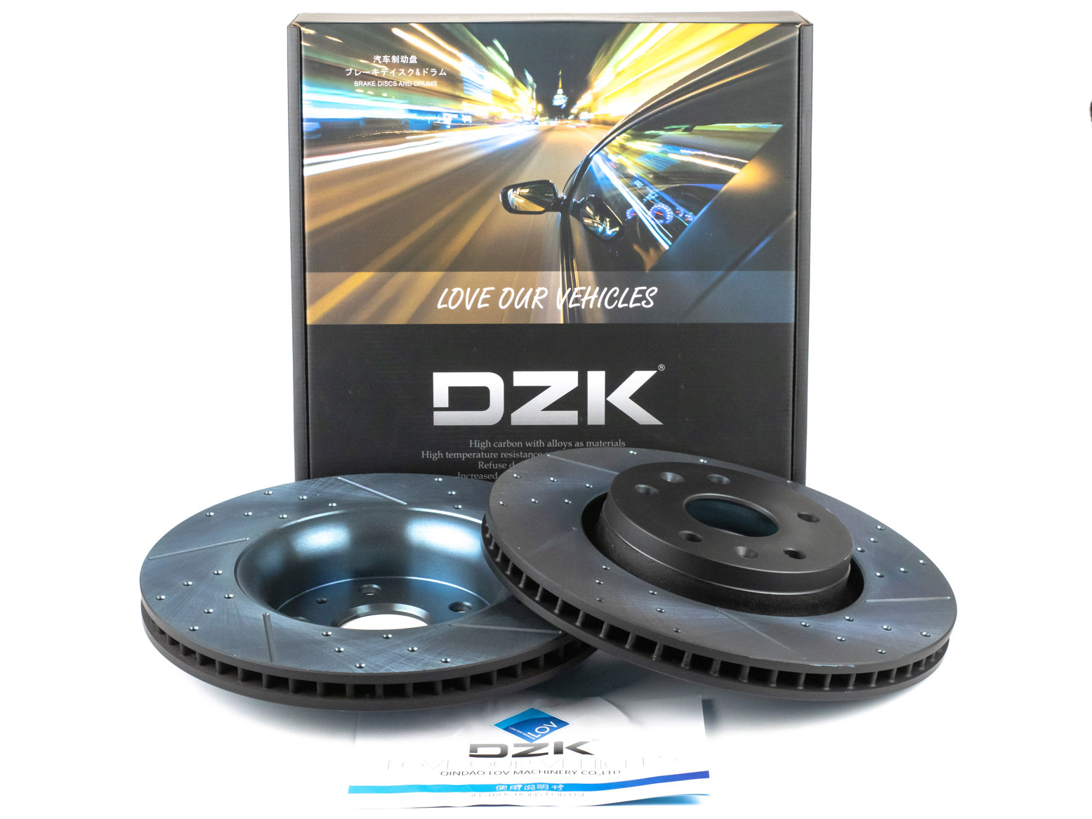 Передние тормозные диски DZK для Changan UNI-S (CS55 Plus) GEN 1 2024 - н.в. 1.5 АМТ7 181 FWD