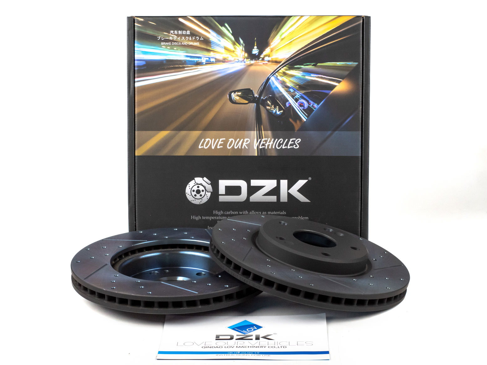 Передние тормозные диски DZK для Changan Lamore GEN 1 2023 - н.в. 1.5 AMT7 181 FWD